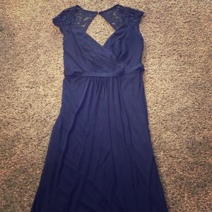Blue bridesmaid dress